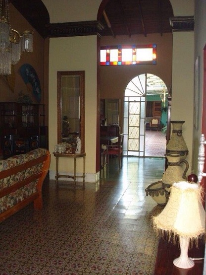 'View from the entrance' Casas particulares are an alternative to hotels in Cuba.